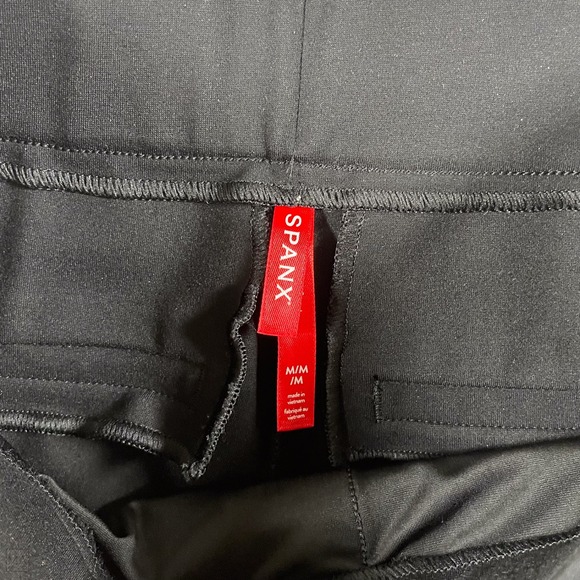 Spanx Women's Pants Kick Flare Ponte Minimalist Pull On Stretch M Black - Picture 2 of 8